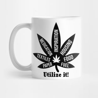 Weed Leaf Utilize It Mug